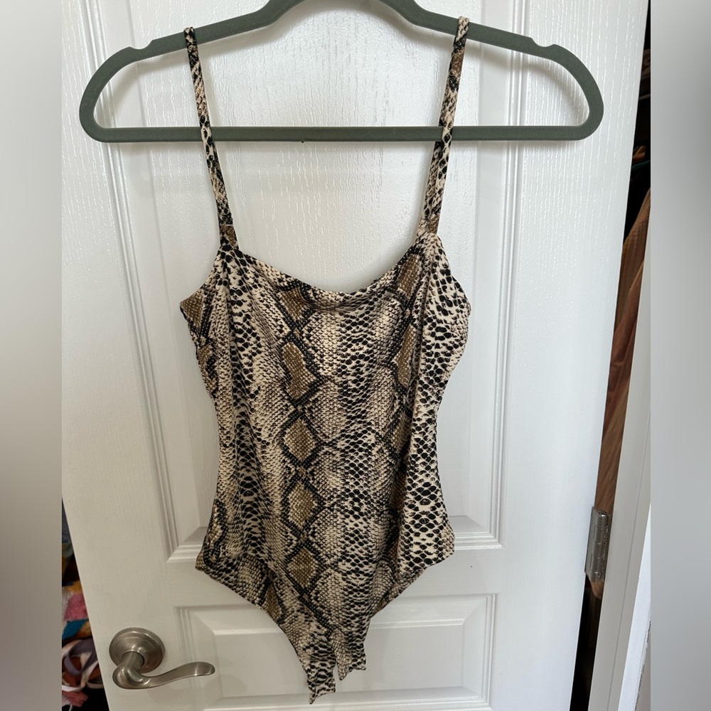 Princess Polly snake print body suit